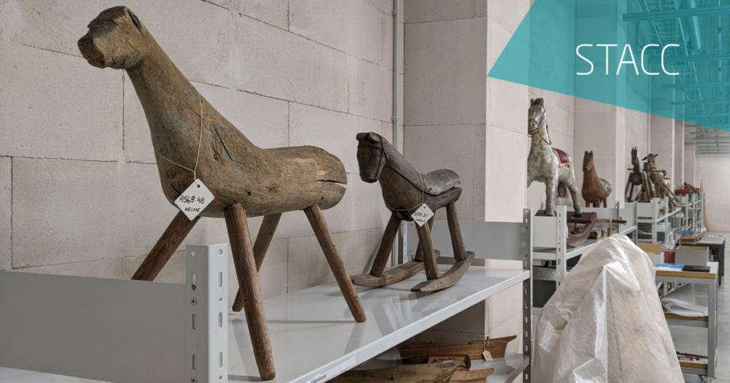 How did STACC help the National Heritage Board to estimate the stability of museum objects using artificial intelligence?